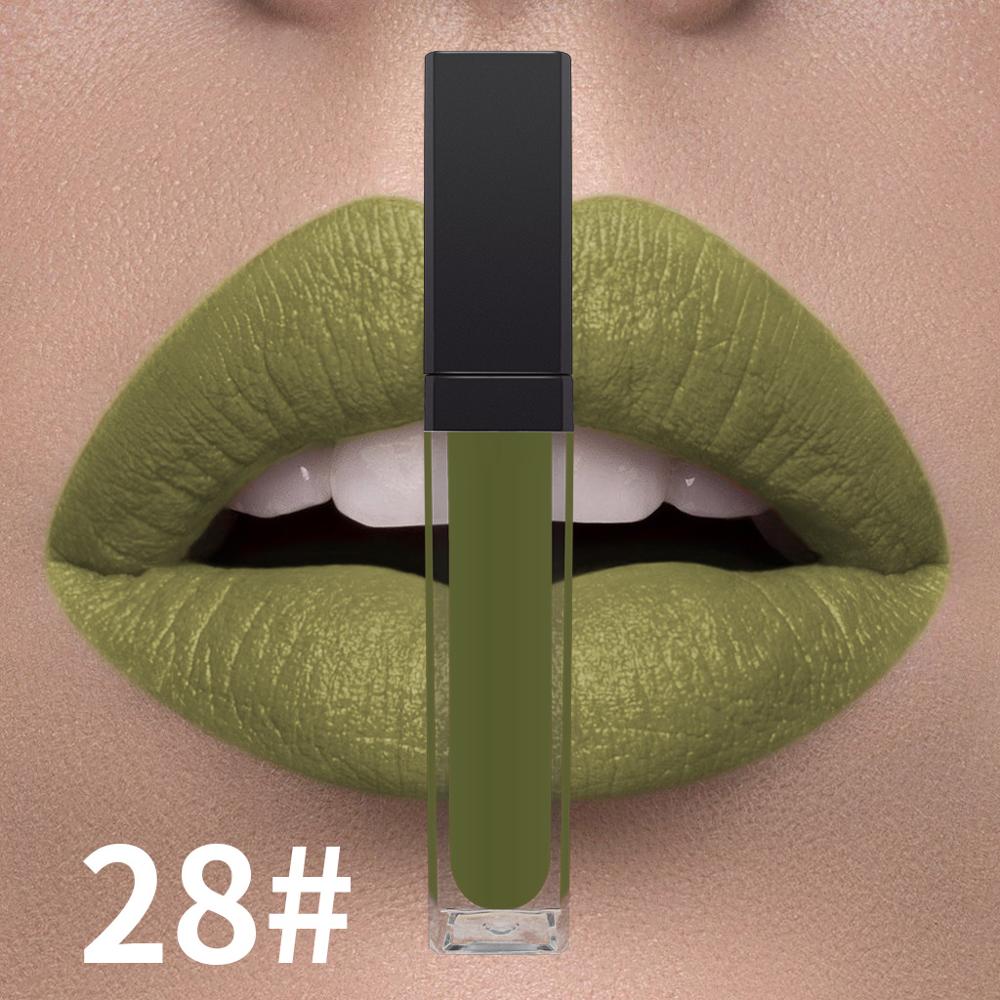 Olive green online matte liquid lipstick